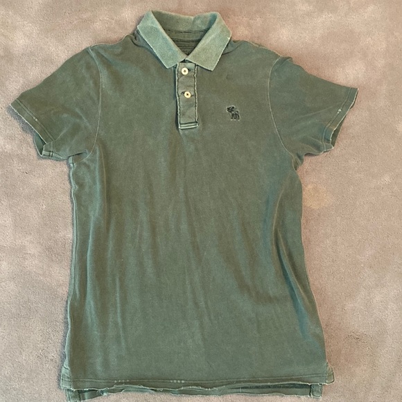 Abercrombie & Fitch New York Mens Polo | Color: Green | Size: Medium - Picture 2 of 5